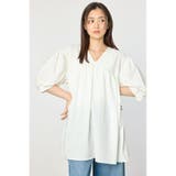 O/WHT1 | ギャザーチュニック2WAYブラウス | RODEO CROWNS WIDE BOWL