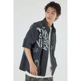 BLK | グラフィティーZIPシャツ | RODEO CROWNS WIDE BOWL