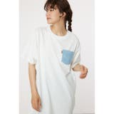 Oblong Logo デニムアップリケTワンピース | RODEO CROWNS WIDE BOWL | 詳細画像1 