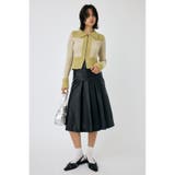 F/LEATHER TUCKED ミディスカート | MOUSSY OUTLET | 詳細画像1