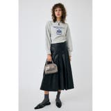 F/LEATHER TUCKED ミディスカート | MOUSSY OUTLET | 詳細画像7