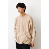 BEG | メンズビッグロゴニットドッキングトップス | RODEO CROWNS WIDE BOWL