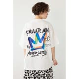 O/WHT1 | レインボーインクプリントTシャツ | RODEO CROWNS WIDE BOWL