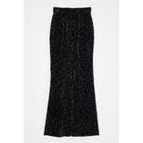 柄NVY5 | PLEATED VELOUR パンツ | MOUSSY OUTLET