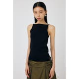 BLK | SQUARE LINE ニットキャミ | MOUSSY OUTLET