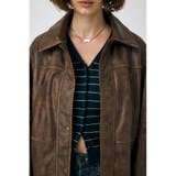 AGED F/LEATHER MIDDLE ジャケット | MOUSSY OUTLET | 詳細画像8 