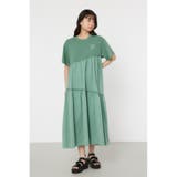 GRN | ピグメントギャザードッキングワンピース | RODEO CROWNS WIDE BOWL