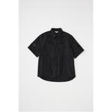 BLK | カットワーク刺繍オーバーシャツ オーガニックコットン使用 | MOUSSY OUTLET