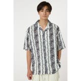 柄WHT5 | bandana-stripe shirt | RODEO CROWNS WIDE BOWL