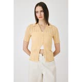 L/ORG1 | COTTON KNIT OPENWORK カーディガン | MOUSSY OUTLET