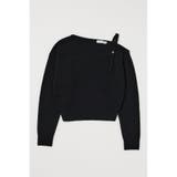 BLK | BUTTON STRAP ワンショルダートップス | MOUSSY OUTLET