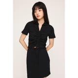 BLK | SHIRRING SKIPPER ワンピース | SLY OUTLET