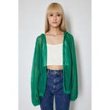 GRN | SHEER HOODIE カーディガン | MOUSSY OUTLET