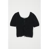 BLK | CROCHET SQUARE NECK トップス | MOUSSY OUTLET