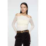 OPEN SHOULDER HALTER ニットトップス | MOUSSY OUTLET | 詳細画像4