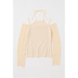 OPEN SHOULDER HALTER ニットトップス | MOUSSY OUTLET | 詳細画像6