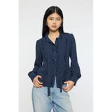 NVY | GEORGETTE RUFFLES ブラウス | MOUSSY OUTLET
