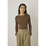バックオープンニットボディスーツ オーガニックコットン×再生繊維混 | MOUSSY OUTLET | 詳細画像12 