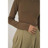 バックオープンニットボディスーツ オーガニックコットン×再生繊維混 | MOUSSY OUTLET | 詳細画像17 