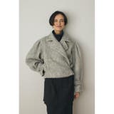 シャギーショートジャケット リサイクルポリエステル×ウール混 | MOUSSY OUTLET | 詳細画像1 