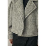シャギーショートジャケット リサイクルポリエステル×ウール混 | MOUSSY OUTLET | 詳細画像8 