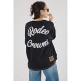 BLK | カラーステッチVネック5分袖Tシャツ | RODEO CROWNS WIDE BOWL