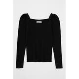 BLK | PUFF SHOULDER KNIT トップス | MOUSSY OUTLET