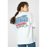 Overlap デニムアップリケTシャツ | RODEO CROWNS WIDE BOWL | 詳細画像1 