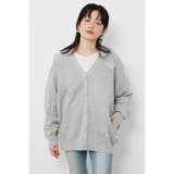 GRY | スター柄ニットカーディガン | RODEO CROWNS WIDE BOWL