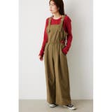 KHA | サイドカットシャーリングサロペットパンツ | RODEO CROWNS WIDE BOWL