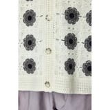 クロシェフラワー半袖ニットカーディガン | RODEO CROWNS WIDE BOWL | 詳細画像12 