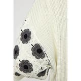 クロシェフラワー半袖ニットカーディガン | RODEO CROWNS WIDE BOWL | 詳細画像13 