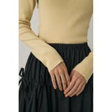 バックオープンニットボディスーツ オーガニックコットン×再生繊維混 | MOUSSY OUTLET | 詳細画像7 
