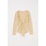 バックオープンニットボディスーツ オーガニックコットン×再生繊維混 | MOUSSY OUTLET | 詳細画像9 