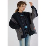 BLK | キルトドッキングニットブルゾン | RODEO CROWNS WIDE BOWL