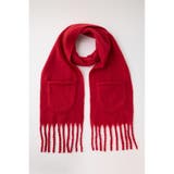 RED | POCKET KNIT WIDE スカーフ | MOUSSY OUTLET