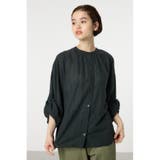 C.GRY | リネンライクロールアップシャツ | RODEO CROWNS WIDE BOWL