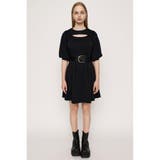 BLK | FRONT OPEN TUCK SLEEVE ショートワンピース | SLY OUTLET