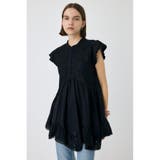 BLK | LACY FRILL チュニック | MOUSSY OUTLET