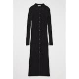 BLK | CABLE KNIT ロングドレス | MOUSSY OUTLET