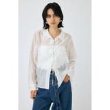 O/WHT1 | RIBBON シアーシャツ | MOUSSY OUTLET