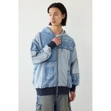 BLU | パッチワークZIPパーカー | RODEO CROWNS WIDE BOWL