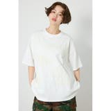 O/WHT1 | クレヨンタッチ同色発泡プリントTシャツ | RODEO CROWNS WIDE BOWL