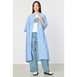 柄BLU5 | バンドカラールーズワンピース | RODEO CROWNS WIDE BOWL