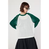 D/GRN3 | シアーラグランニットトップス | RODEO CROWNS WIDE BOWL