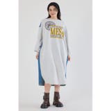 デニム切替スウェットワンピース | RODEO CROWNS WIDE BOWL | 詳細画像7 