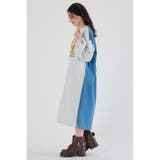 デニム切替スウェットワンピース | RODEO CROWNS WIDE BOWL | 詳細画像11 