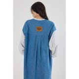 デニム切替スウェットワンピース | RODEO CROWNS WIDE BOWL | 詳細画像12 