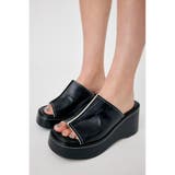 BLK | STITCHING PLATFORM サンダル | MOUSSY OUTLET