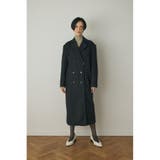 テーラードロングコート リサイクルポリエステル×ウール混 | MOUSSY OUTLET | 詳細画像2 